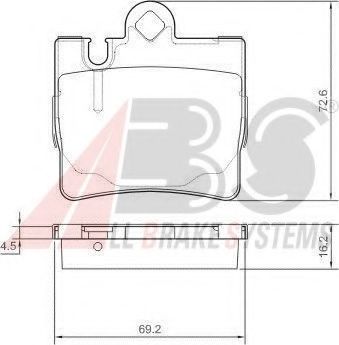 Тормозные колодки A.B.S. 37150