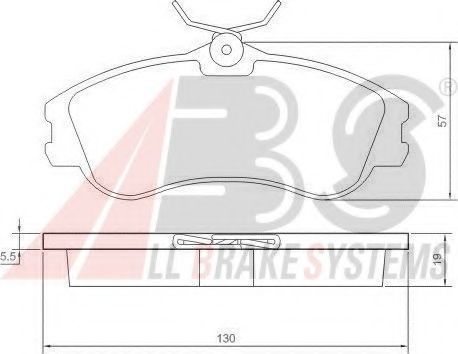 Тормозные колодки A.B.S. 37152
