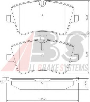 Тормозные колодки A.B.S. 37165