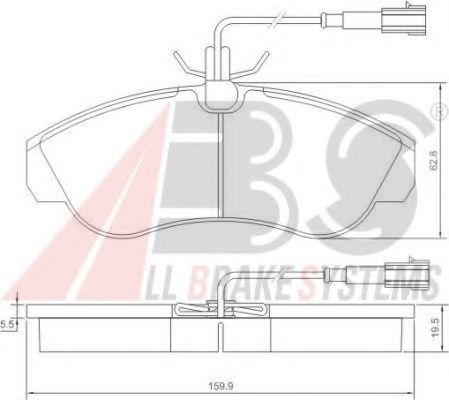 Тормозные колодки A.B.S. 37171