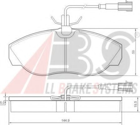 Тормозные колодки A.B.S. 37172