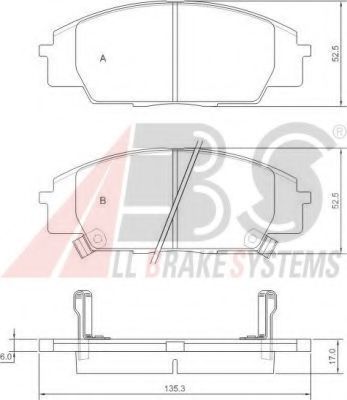 Тормозные колодки A.B.S. 37174