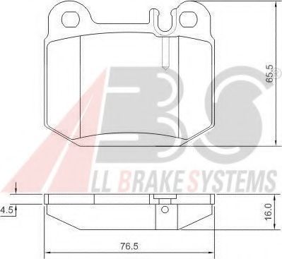 Тормозные колодки A.B.S. 37194