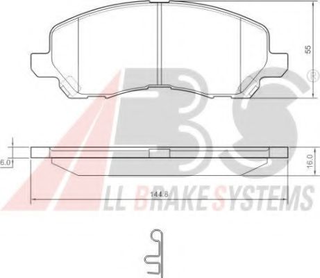 Тормозные колодки A.B.S. 37202