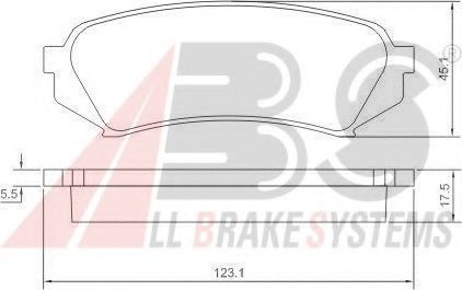 Тормозные колодки A.B.S. 37226
