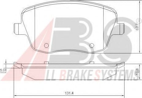 Тормозные колодки A.B.S. 37241