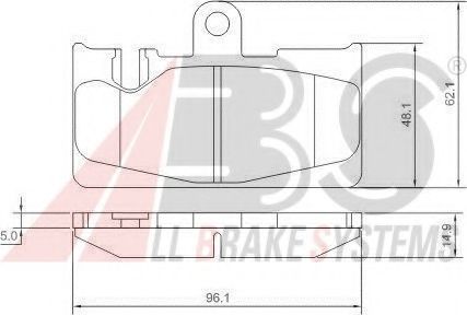 Тормозные колодки A.B.S. 37264