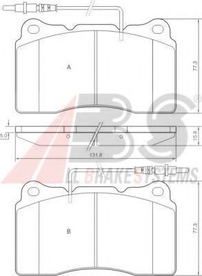 Тормозные колодки A.B.S. 37271