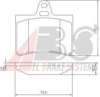 Тормозные колодки A.B.S. 37276