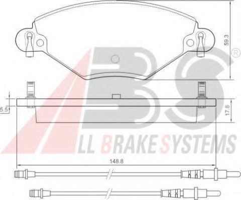 Тормозные колодки A.B.S. 37277