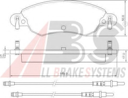 Тормозные колодки A.B.S. 37278