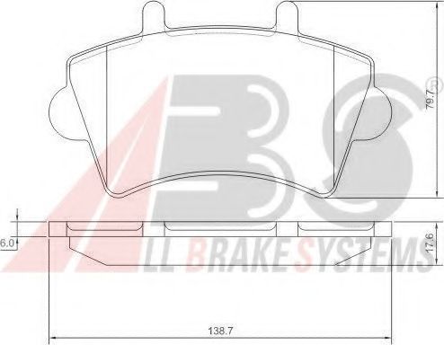 Тормозные колодки A.B.S. 37290