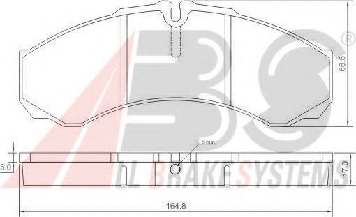 Тормозные колодки A.B.S. 37299