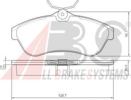 Тормозные колодки A.B.S. 37308