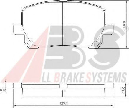 Тормозные колодки A.B.S. 37328