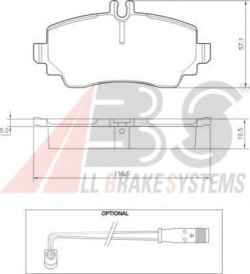 Тормозные колодки A.B.S. 37336
