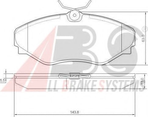 Тормозные колодки A.B.S. 37342