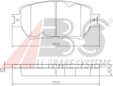 Тормозные колодки A.B.S. 37356