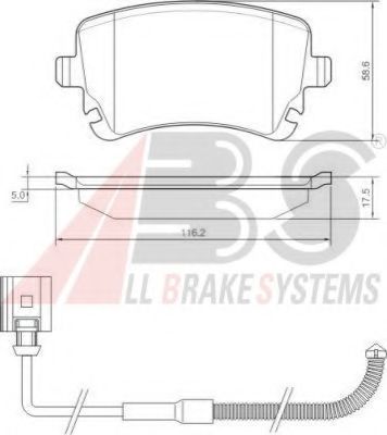 Тормозные колодки A.B.S. 37368