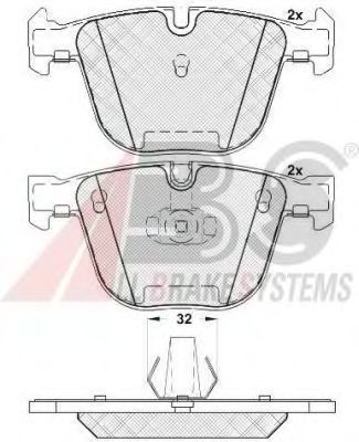 Тормозные колодки A.B.S. 37371