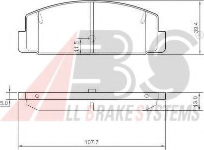 Тормозные колодки A.B.S. 37382
