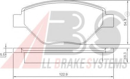 Тормозные колодки A.B.S. 37398