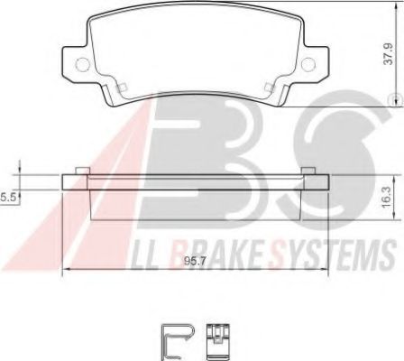 Тормозные колодки A.B.S. 37406