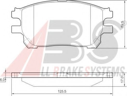 Тормозные колодки A.B.S. 37421