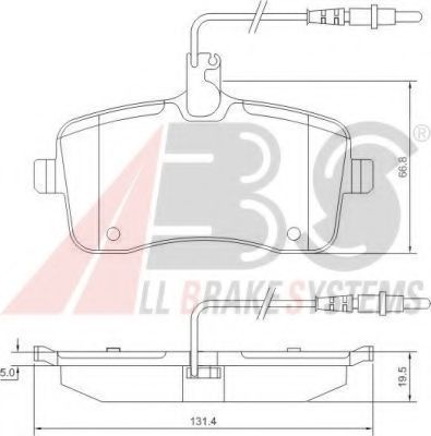 Тормозные колодки A.B.S. 37430