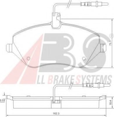 Тормозные колодки A.B.S. 37431