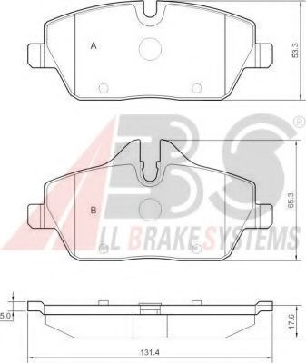 Тормозные колодки A.B.S. 37434