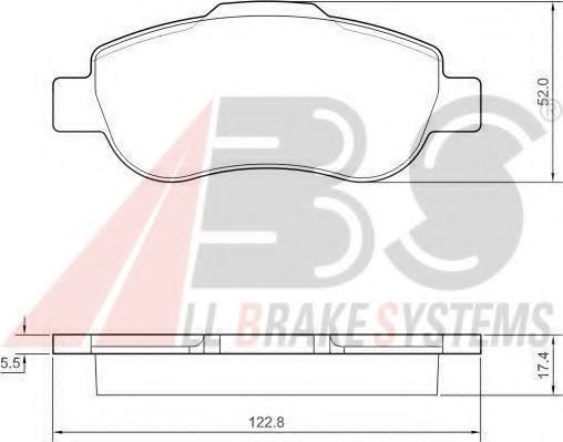 Тормозные колодки A.B.S. 37439