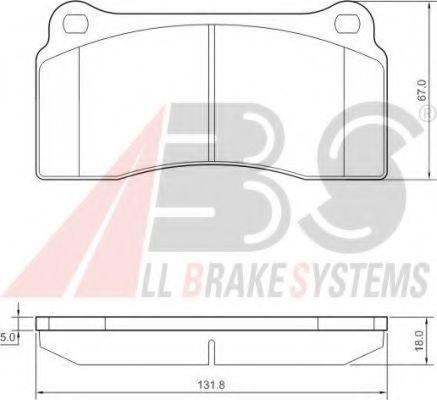 Тормозные колодки A.B.S. 37441