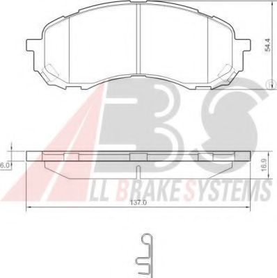 Тормозные колодки A.B.S. 37443