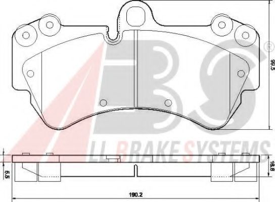Тормозные колодки A.B.S. 37445