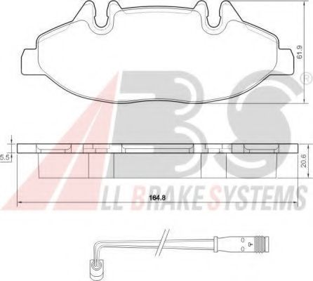 Тормозные колодки A.B.S. 37449