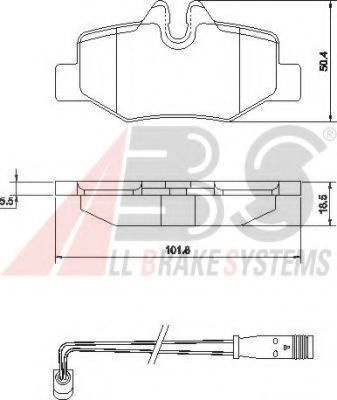 Тормозные колодки A.B.S. 37450