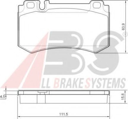 Тормозные колодки A.B.S. 37454