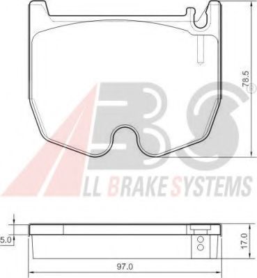Тормозные колодки A.B.S. 37455