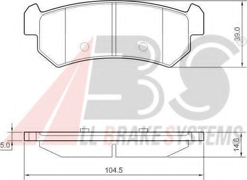 Тормозные колодки A.B.S. 37461