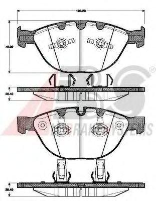 Тормозные колодки A.B.S. 37463