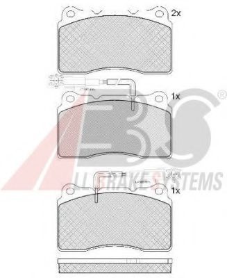 Тормозные колодки A.B.S. 37465