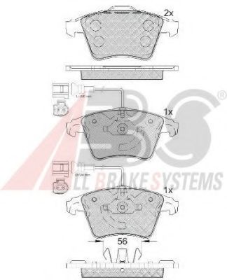 Тормозные колодки A.B.S. 37482
