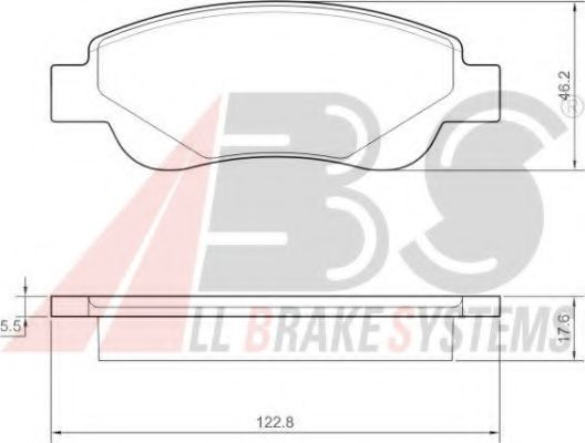 Тормозные колодки A.B.S. 37483