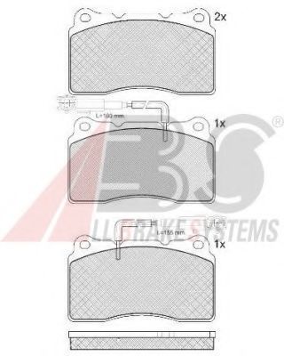 Тормозные колодки A.B.S. 37486