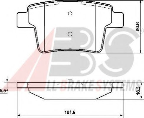 Тормозные колодки A.B.S. 37489