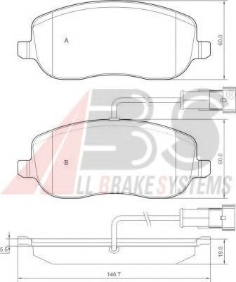Тормозные колодки A.B.S. 37495
