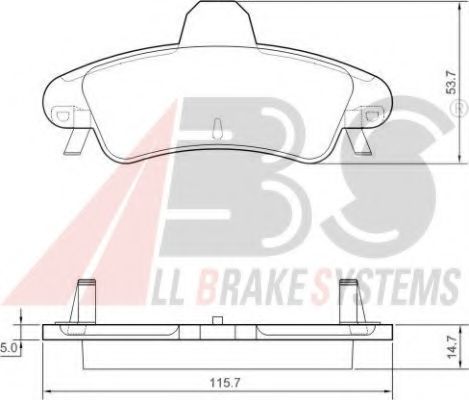 Тормозные колодки A.B.S. 37497