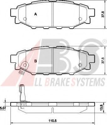 Тормозные колодки A.B.S. 37499