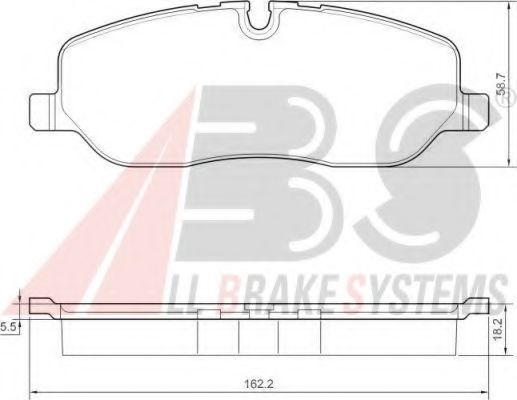 Тормозные колодки A.B.S. 37501